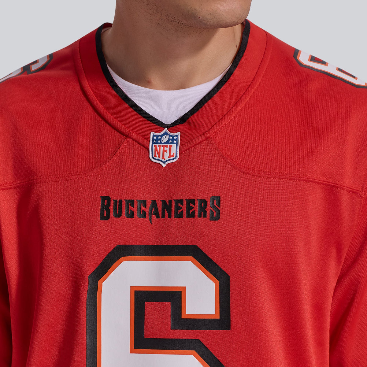 Men's Tampa Bay Buccaneers Baker Mayfield Nike Pewter Alternate Game Player Jersey