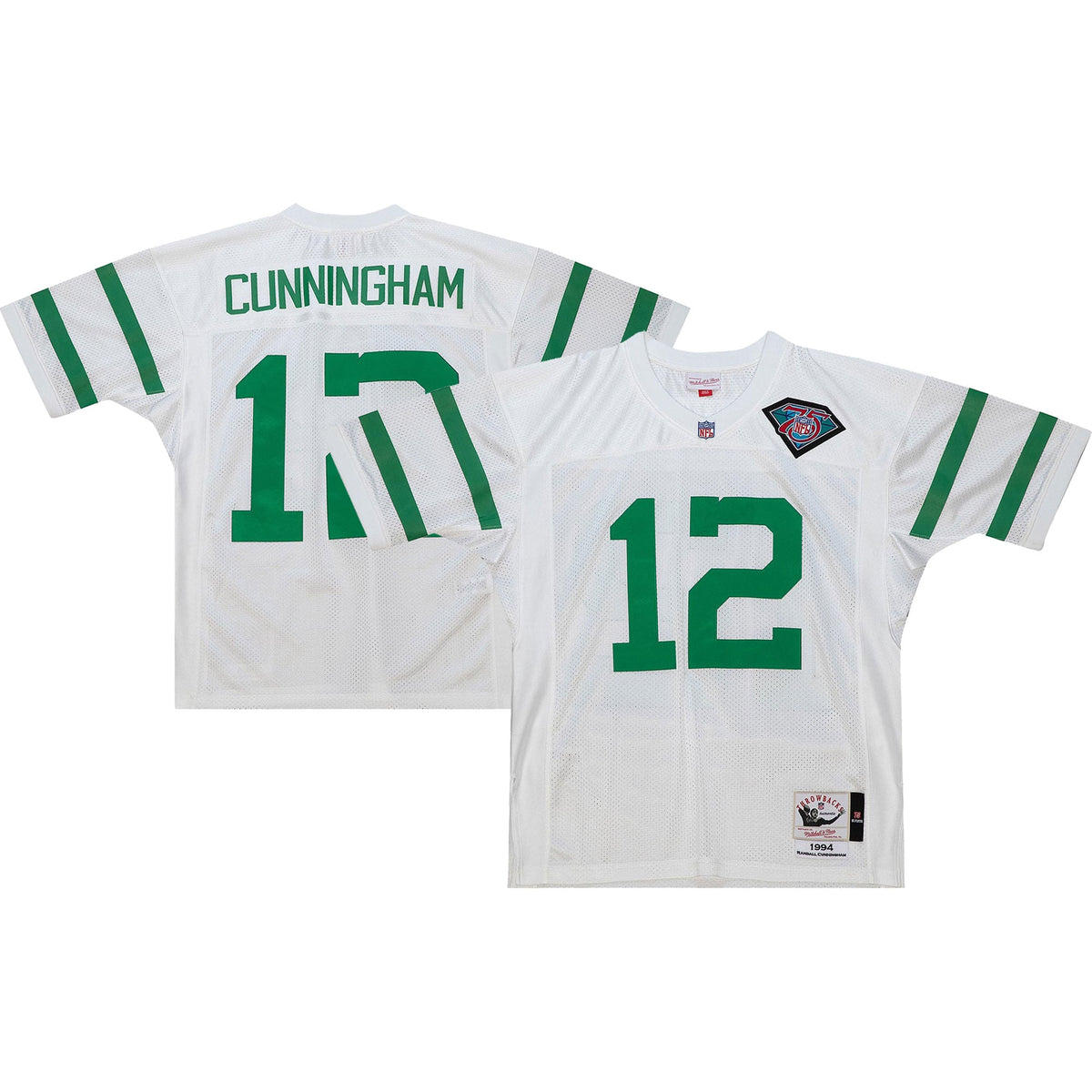 Men's Philadelphia Eagles 1992 Randall Cunningham Mitchell & Ness Green Authentic Throwback Retired Player Jersey