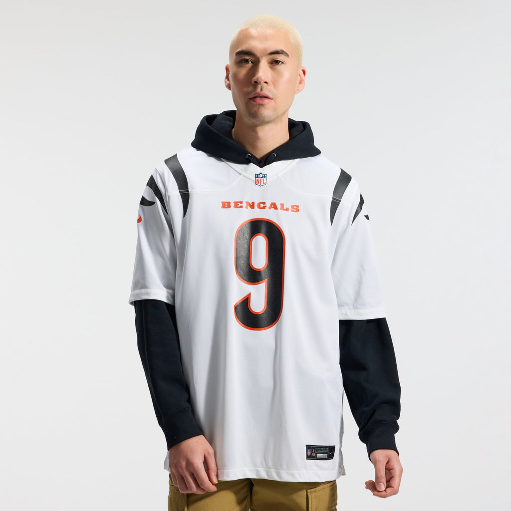 Men's Cincinnati Bengals Joe Burrow Nike White Game Jersey