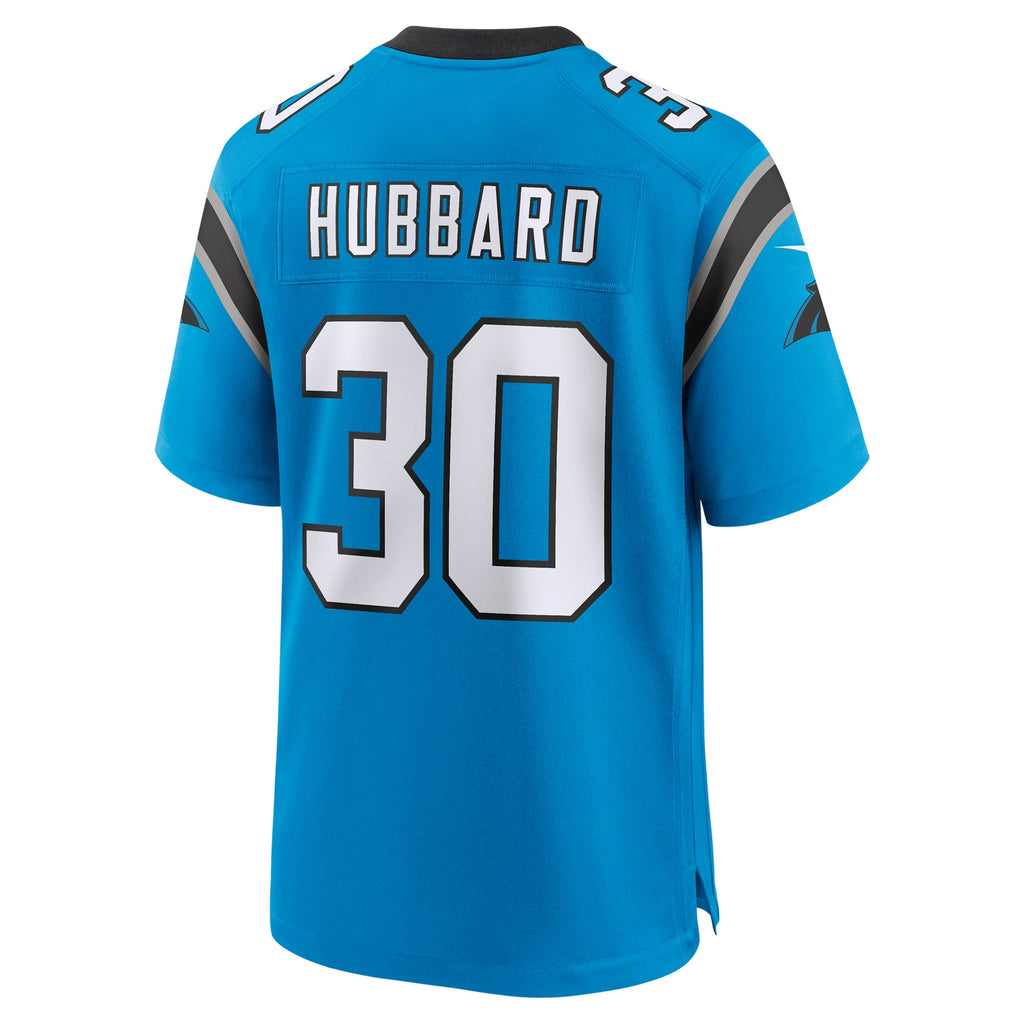 Men's Carolina Panthers Chuba Hubbard Nike Black Team Game Jersey