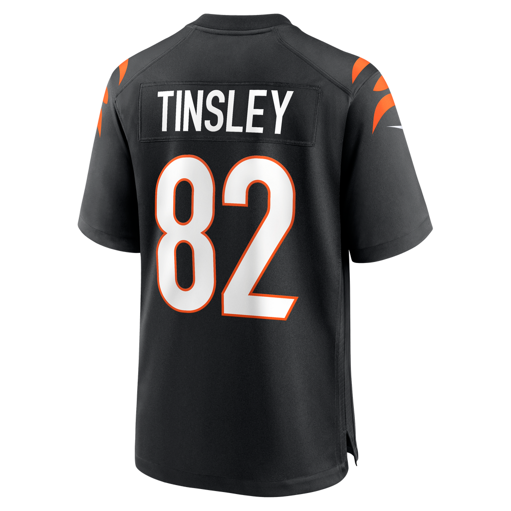 Men's Cincinnati Bengals Mitchell Tinsley Nike  Black Team Game Jersey