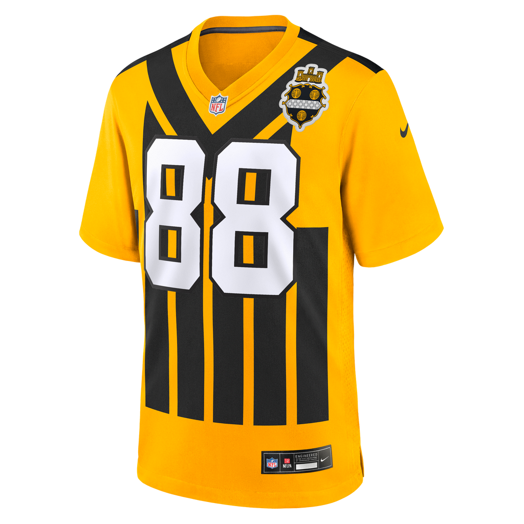 Men's Pittsburgh Steelers Pat Freiermuth Nike Gold Alternate 1933 Throwback Game Jersey