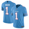 Men's Tennessee Titans Cameron Ward Nike Light Blue Team Vapor F.U.S.E. Stitched Limited Jersey