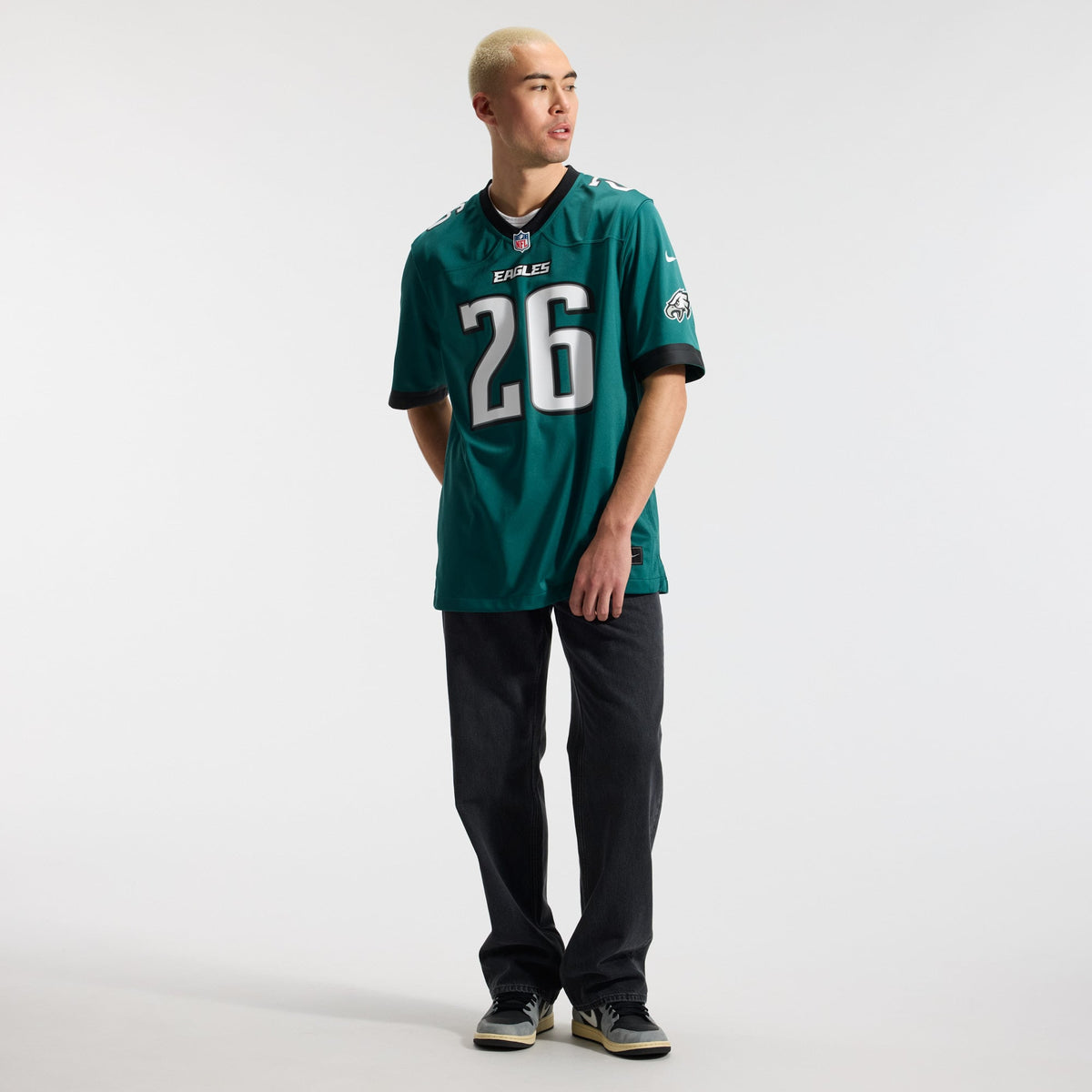 Men's Philadelphia Eagles Saquon Barkley Nike  Midnight Green Team Game Jersey