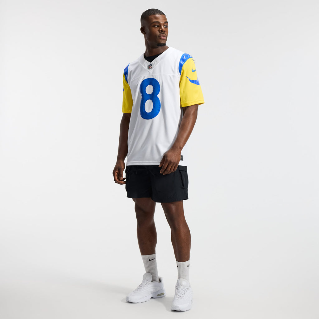Men's Los Angeles Rams Jared Verse Nike White Vapor F.U.S.E. Stitched Limited Jersey