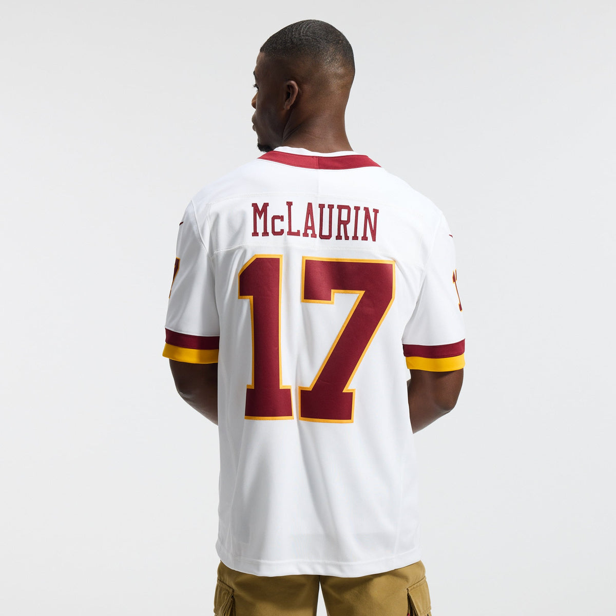 Men's Washington Commanders Terry McLaurin Nike White Vapor F.U.S.E. Stitched Limited Jersey