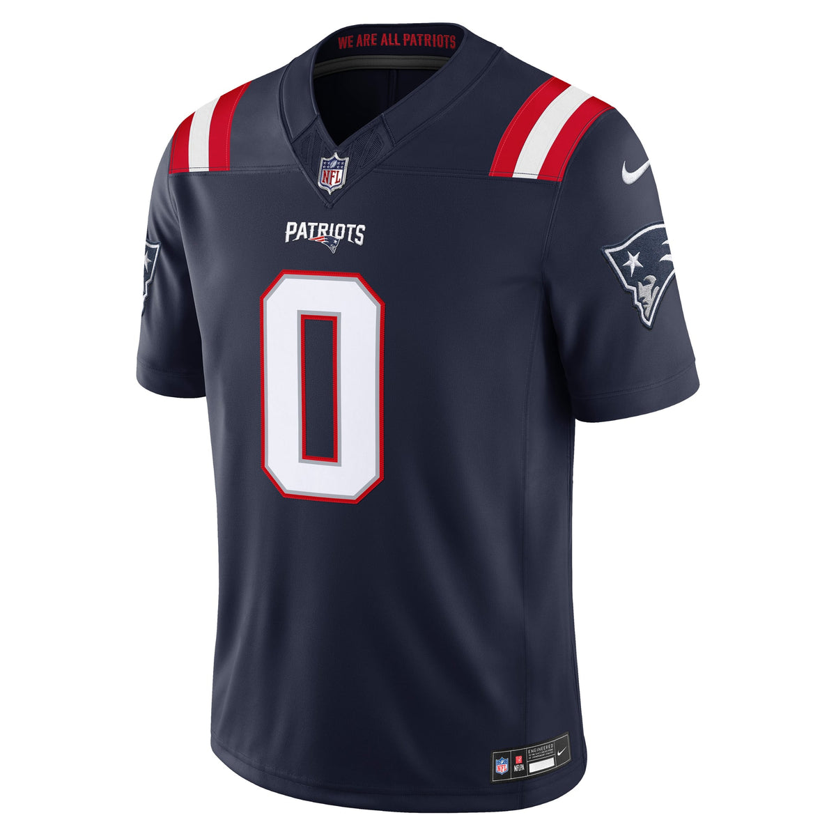 Men's New England Patriots Christian Gonzalez Nike White Vapor F.U.S.E. Stitched Limited Jersey