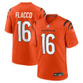 Men's Cincinnati Bengals Joe Flacco Nike  Orange Alternate Game Jersey