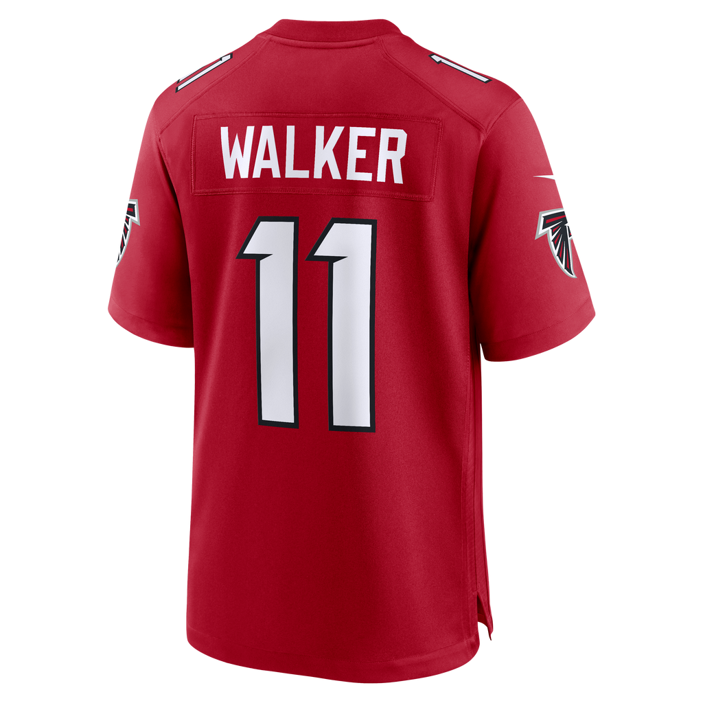 Men's Atlanta Falcons Jalon Walker Nike White Game Jersey