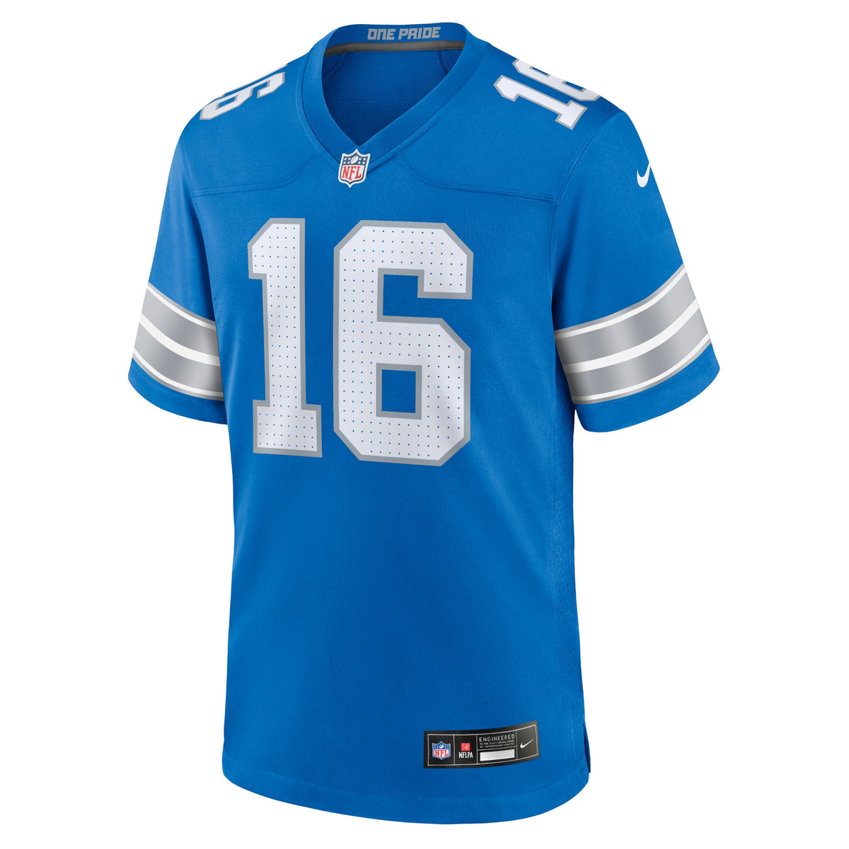 Men's Detroit Lions Jared Goff Nike White Game Jersey