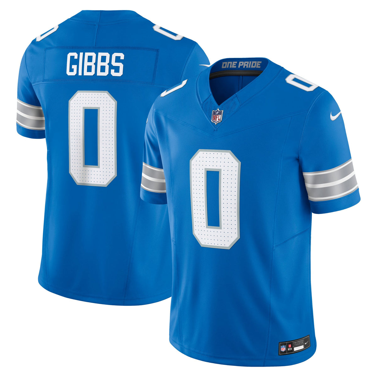 Men's Detroit Lions Jahmyr Gibbs Nike White Vapor F.U.S.E. Limited Jersey