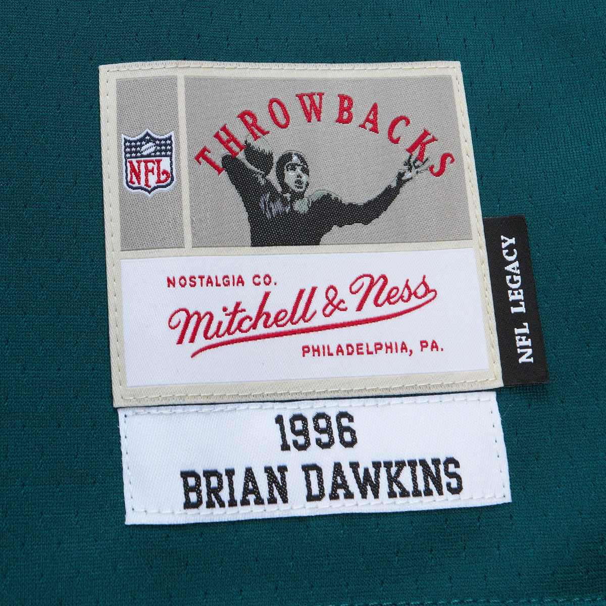 Men's Philadelphia Eagles Brian Dawkins Mitchell & Ness Black Legacy Replica Jersey