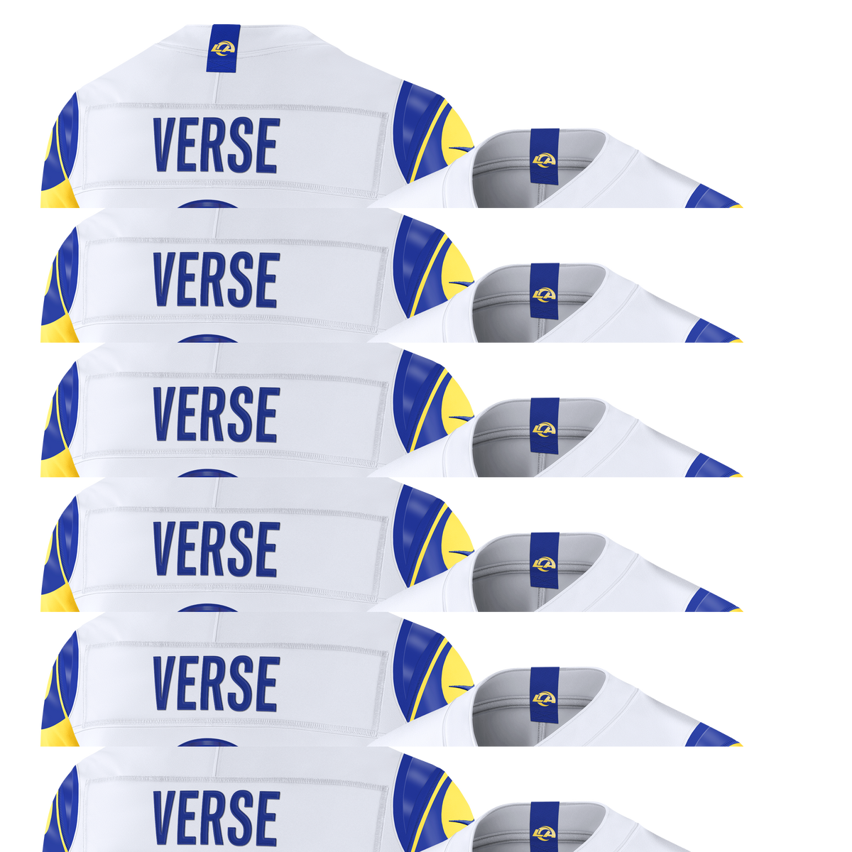 Men's Los Angeles Rams Jared Verse Nike White Vapor F.U.S.E. Stitched Limited Jersey