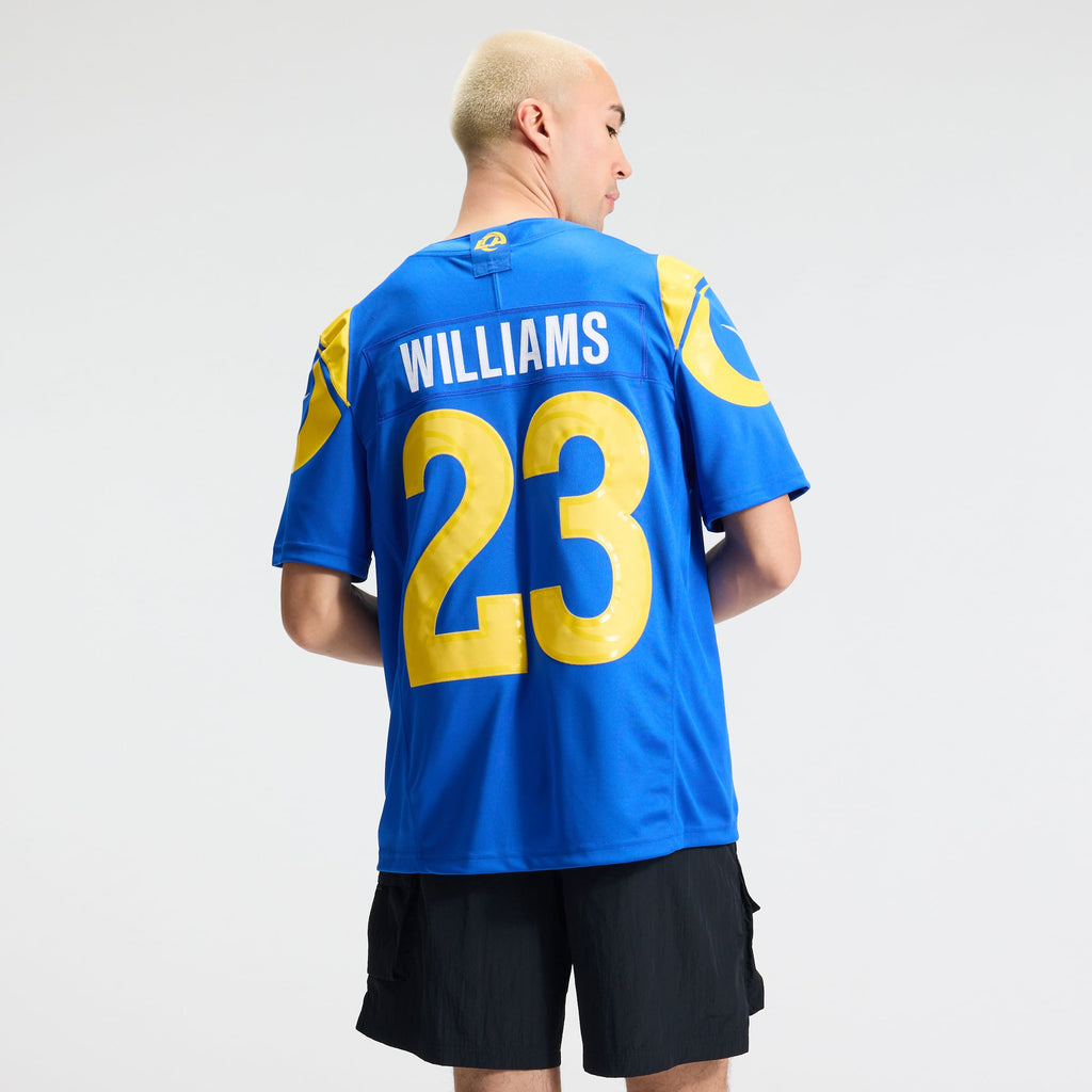 Men's Los Angeles Rams Kyren Williams Nike White Vapor F.U.S.E. Stitched Limited Jersey