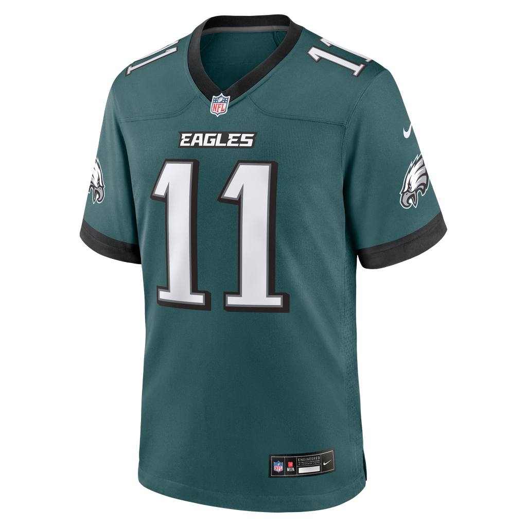 Men's Philadelphia Eagles Jihaad Campbell Nike Midnight Green Team Game Jersey