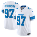 Men's Detroit Lions Aidan Hutchinson Nike White Vapor F.U.S.E. Stitched Limited Jersey