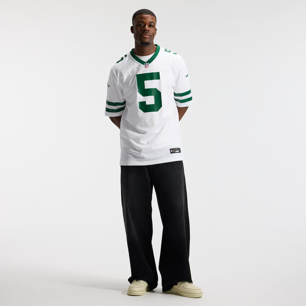 Men's New York Jets Garrett Wilson Nike Legacy Green Game Jersey