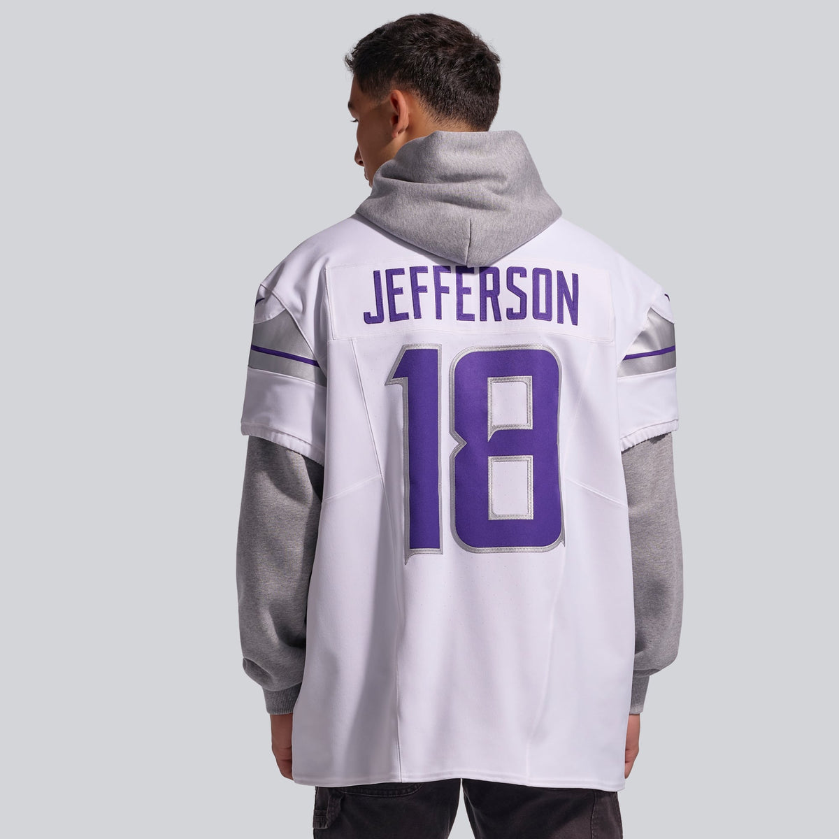 Men's Minnesota Vikings Justin Jefferson Nike White Alternate Vapor F.U.S.E. Elite Player Jersey