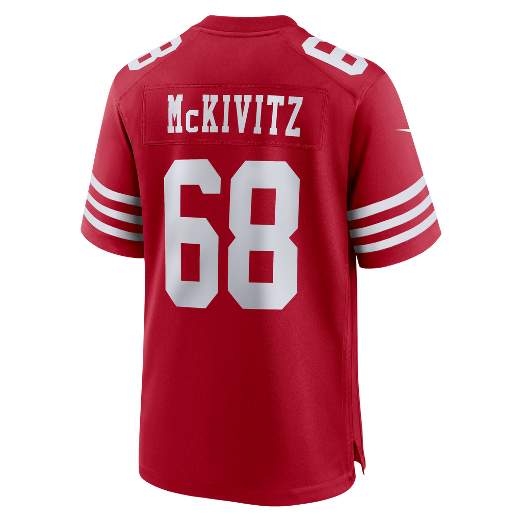 Men's San Francisco 49ers Colton McKivitz Nike  Scarlet  Game Jersey