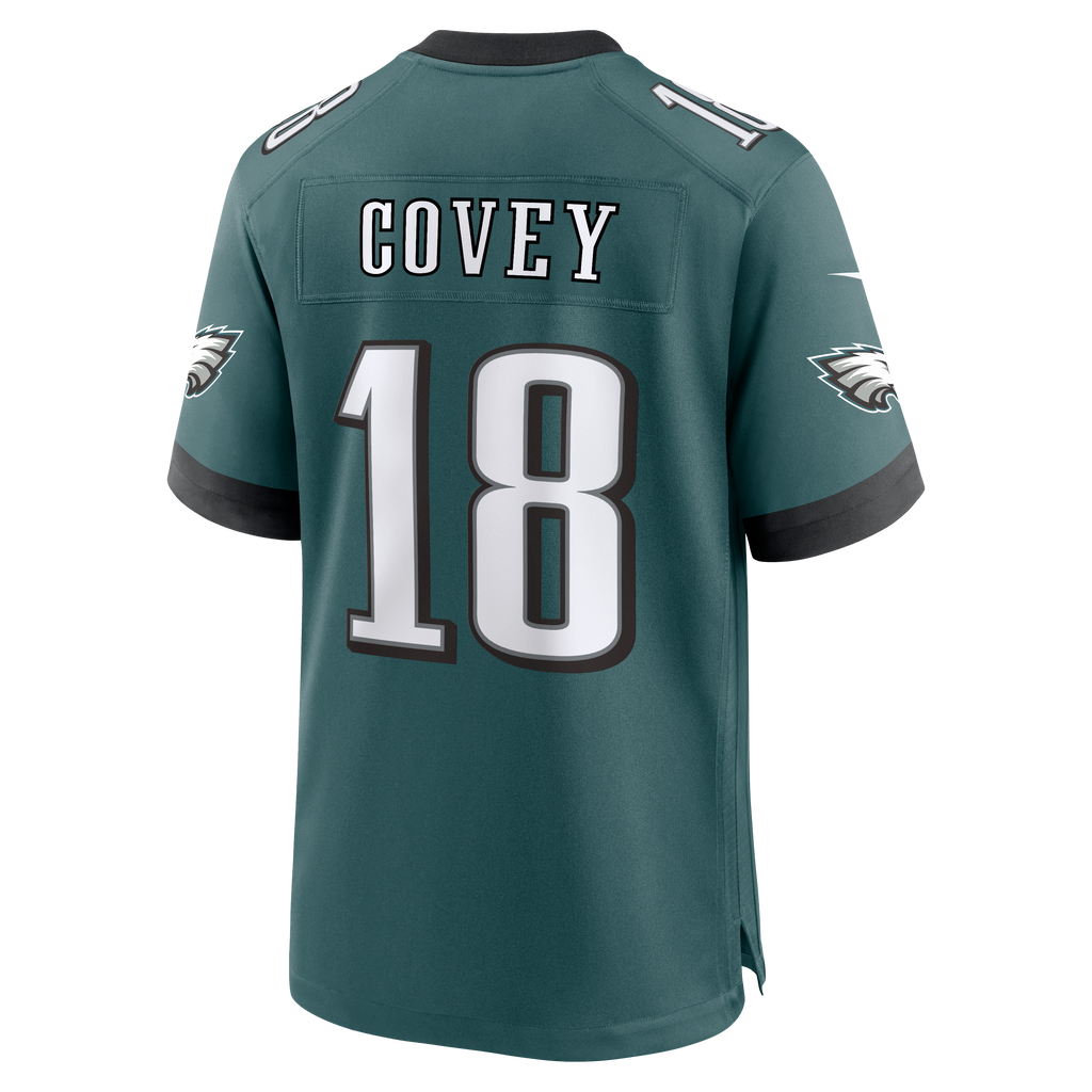Men's Philadelphia Eagles Britain Covey Nike  Midnight Green Team Game Jersey