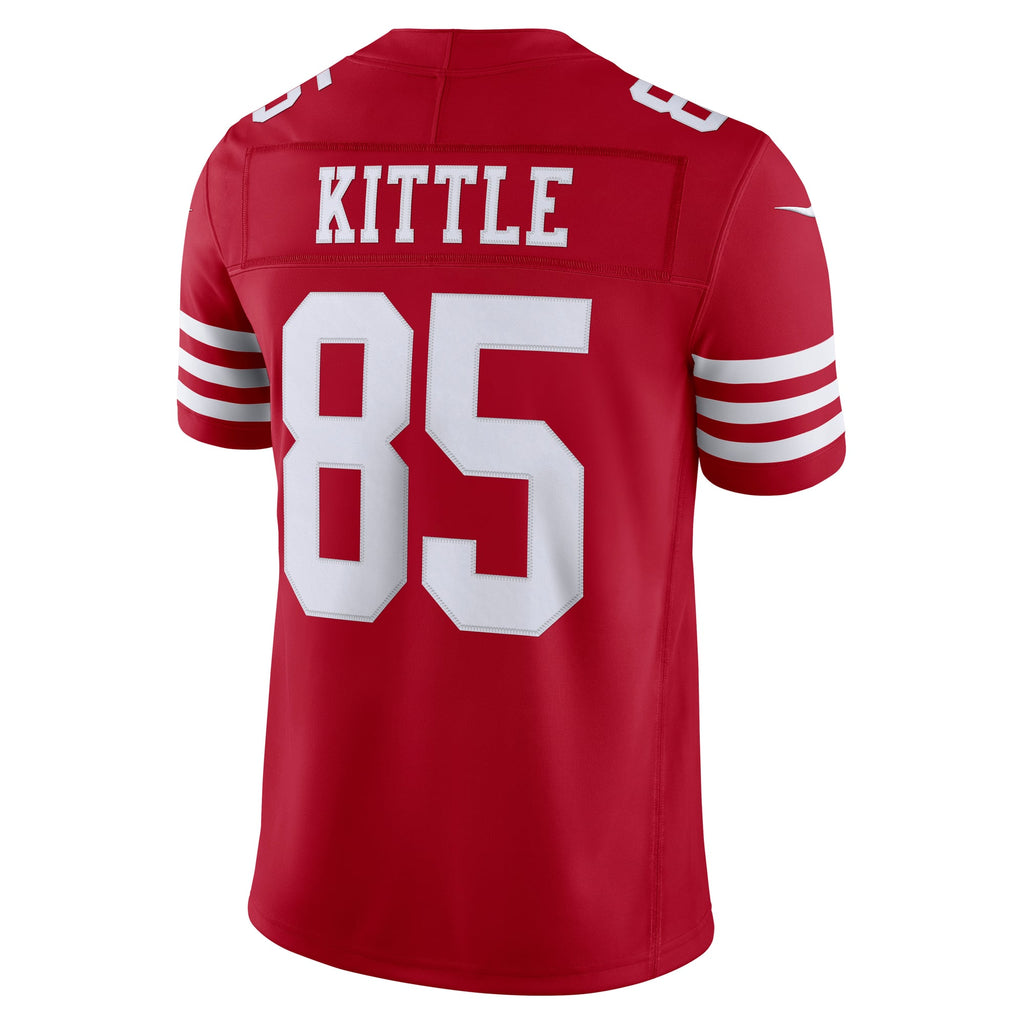 Men's San Francisco 49ers George Kittle Nike White Alternate Vapor F.U.S.E. Stitched Limited Jersey
