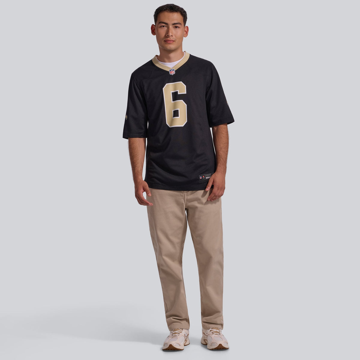 Men's New Orleans Saints Tyler Shough Nike White Game Player Jersey