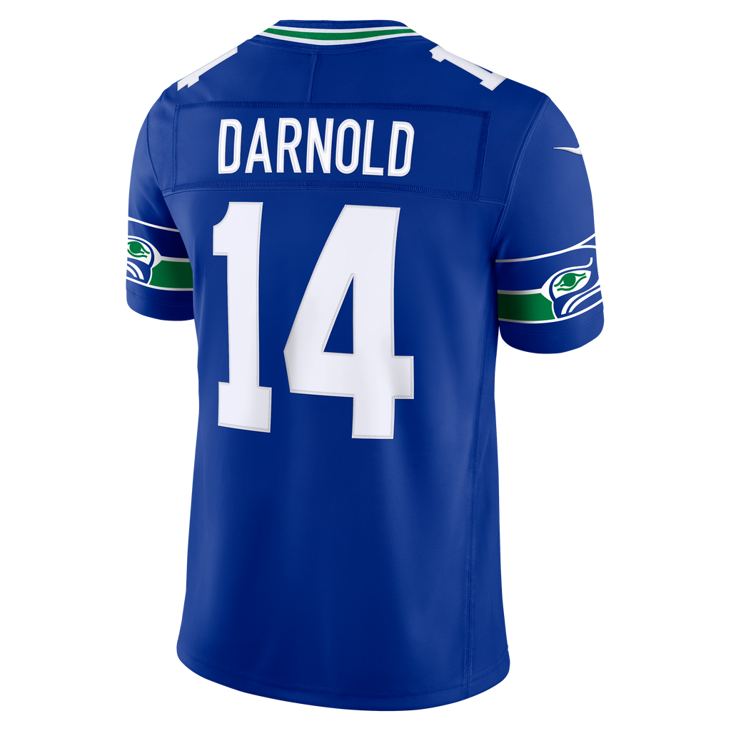 Men's Seattle Seahawks Sam Darnold Nike College Navy Team Vapor F.U.S.E. Stitched Limited Jersey