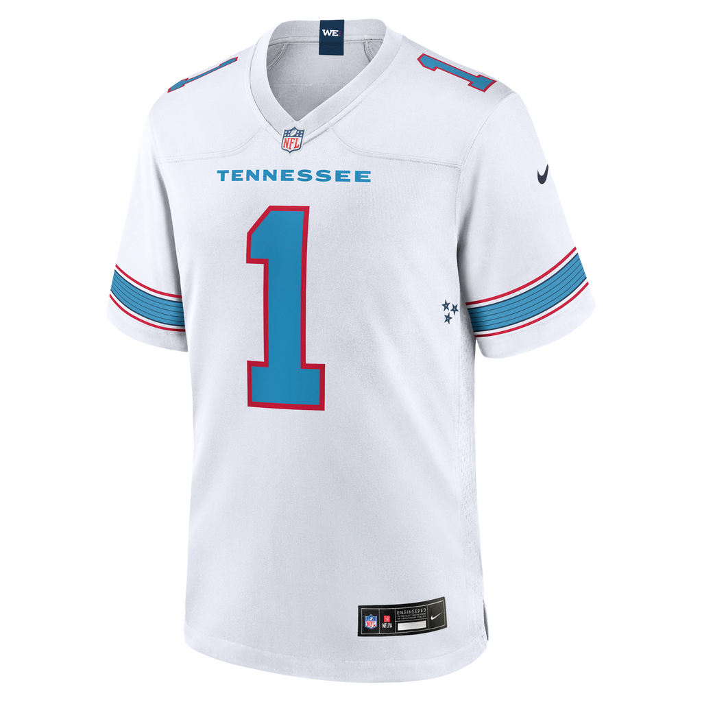 Men's Tennessee Titans Cameron Ward Nike Light Blue Game Jersey
