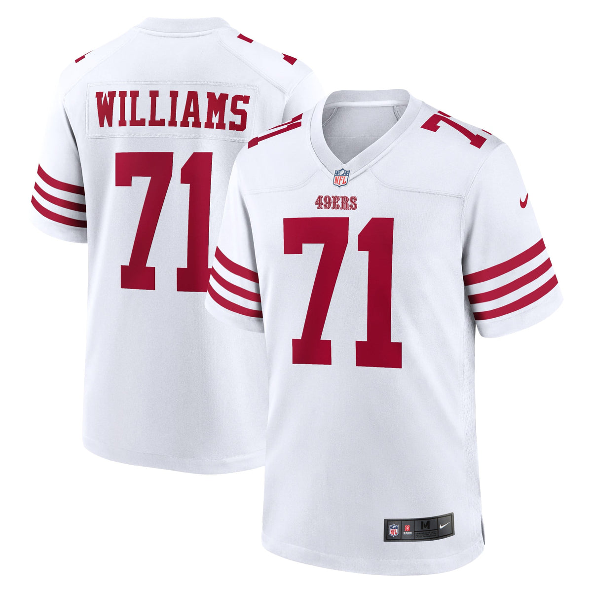 Men's San Francisco 49ers Trent Williams Nike Scarlet Alternate Game Jersey