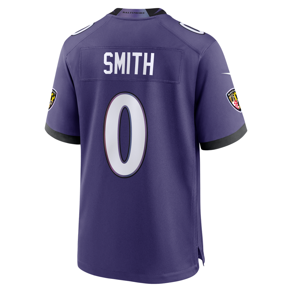 Men's Baltimore Ravens Roquan Smith Nike Purple Team Game Jersey