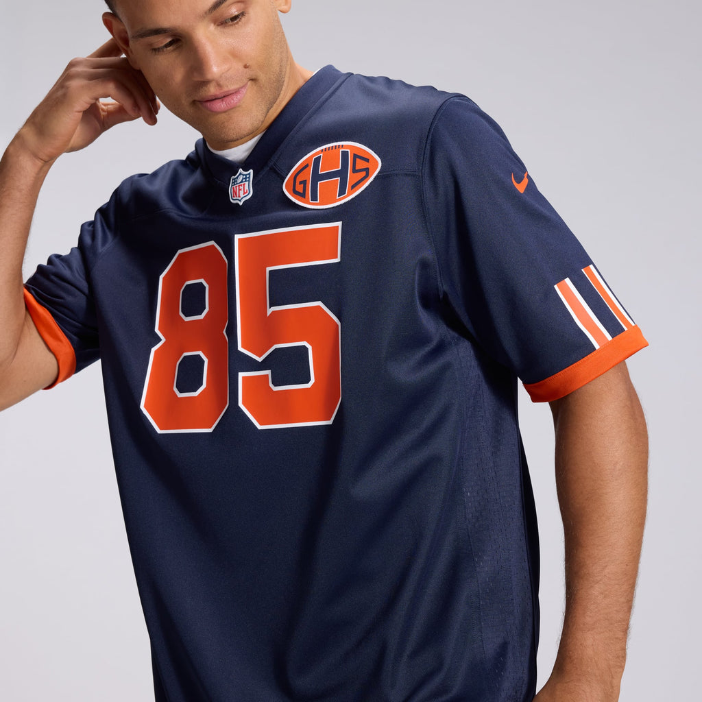Men's Chicago Bears Cole Kmet Nike Navy 2026 Rivalries Collection Game Jersey