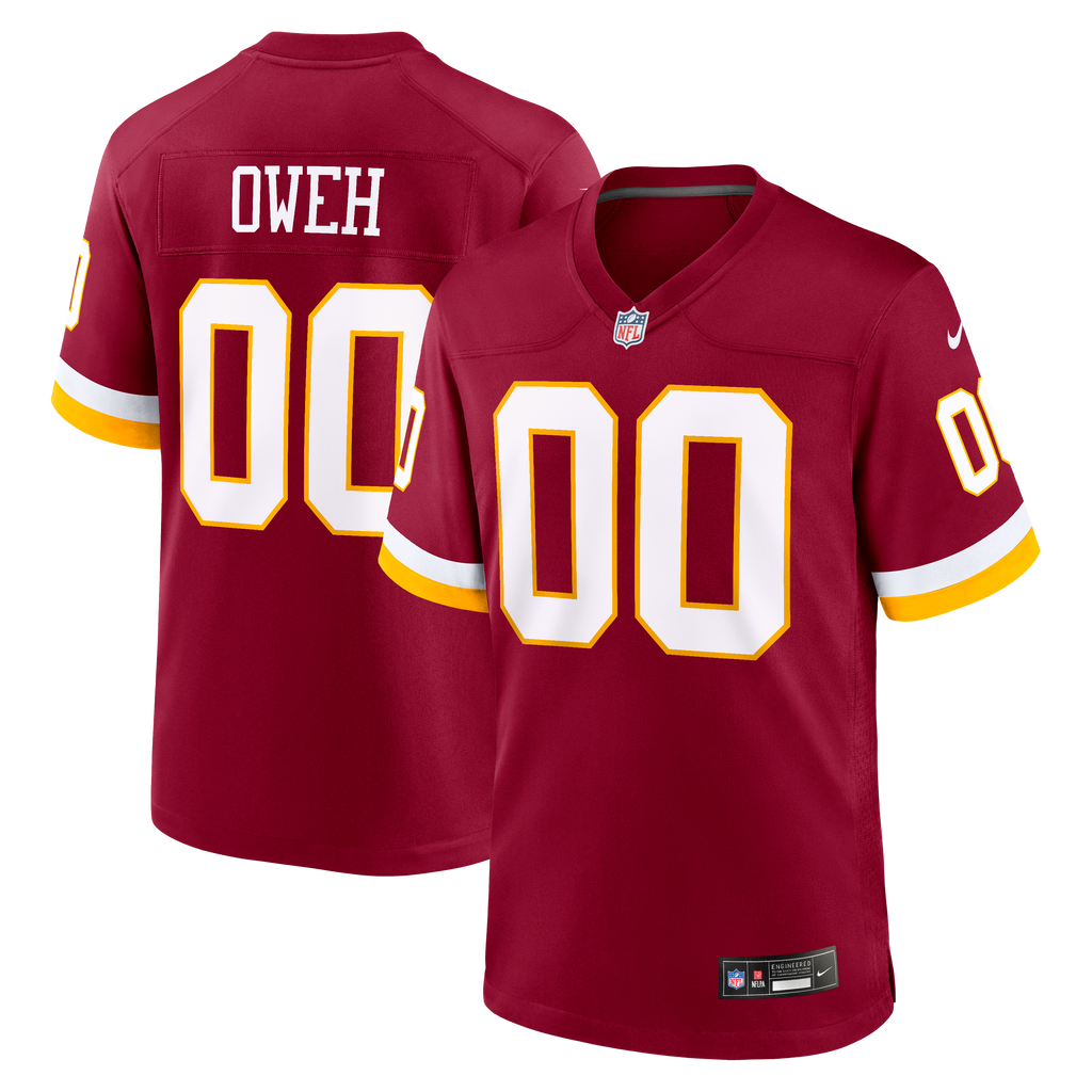 Men's Washington Commanders Odafe Oweh Nike Burgundy Game Jersey
