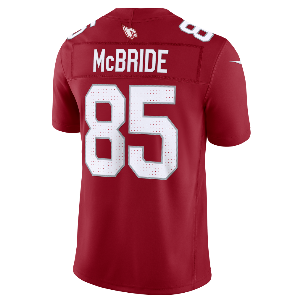 Men's Arizona Cardinals Trey McBride Nike White Vapor F.U.S.E. Stitched Limited Jersey
