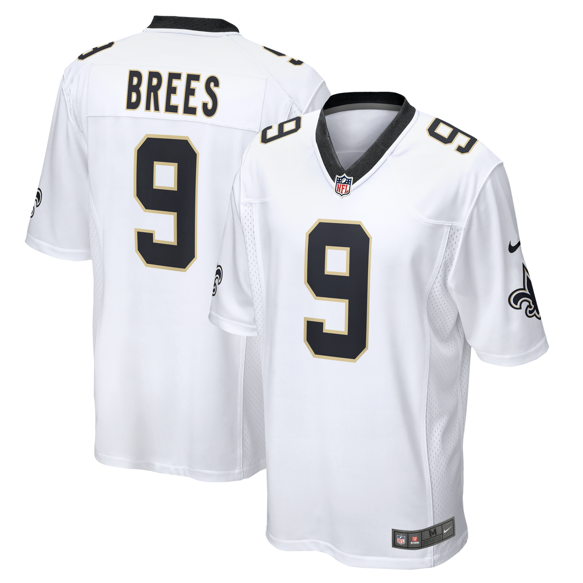 Men's New Orleans Saints Drew Brees Nike  Black Team Game Jersey