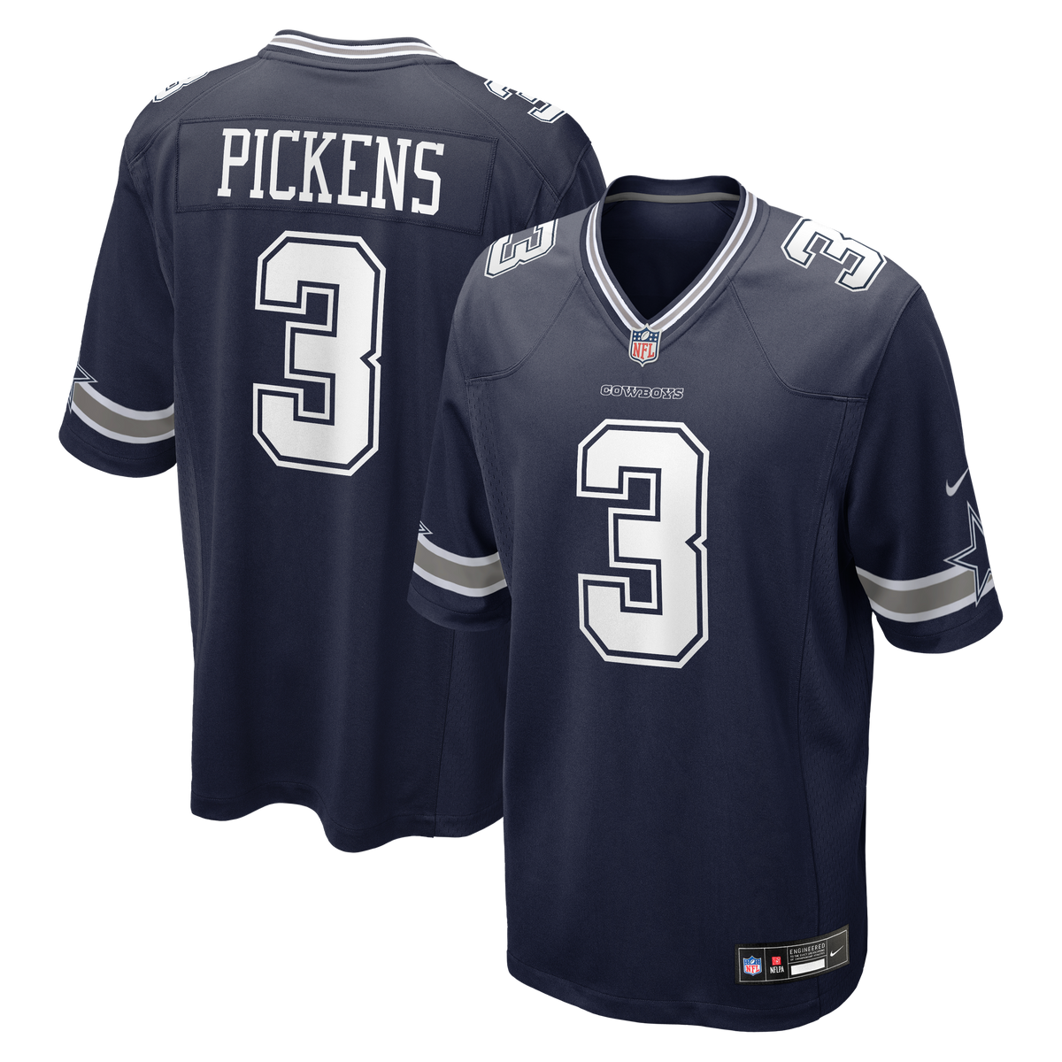 Men's Dallas Cowboys George Pickens Nike White Game Jersey
