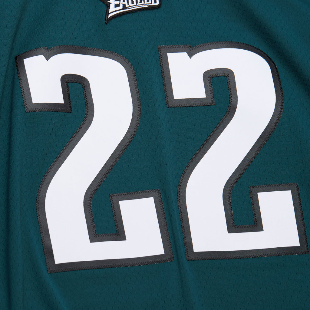 Men's Philadelphia Eagles Duce Staley Mitchell & Ness Midnight Green 2002 Legacy Replica Jersey
