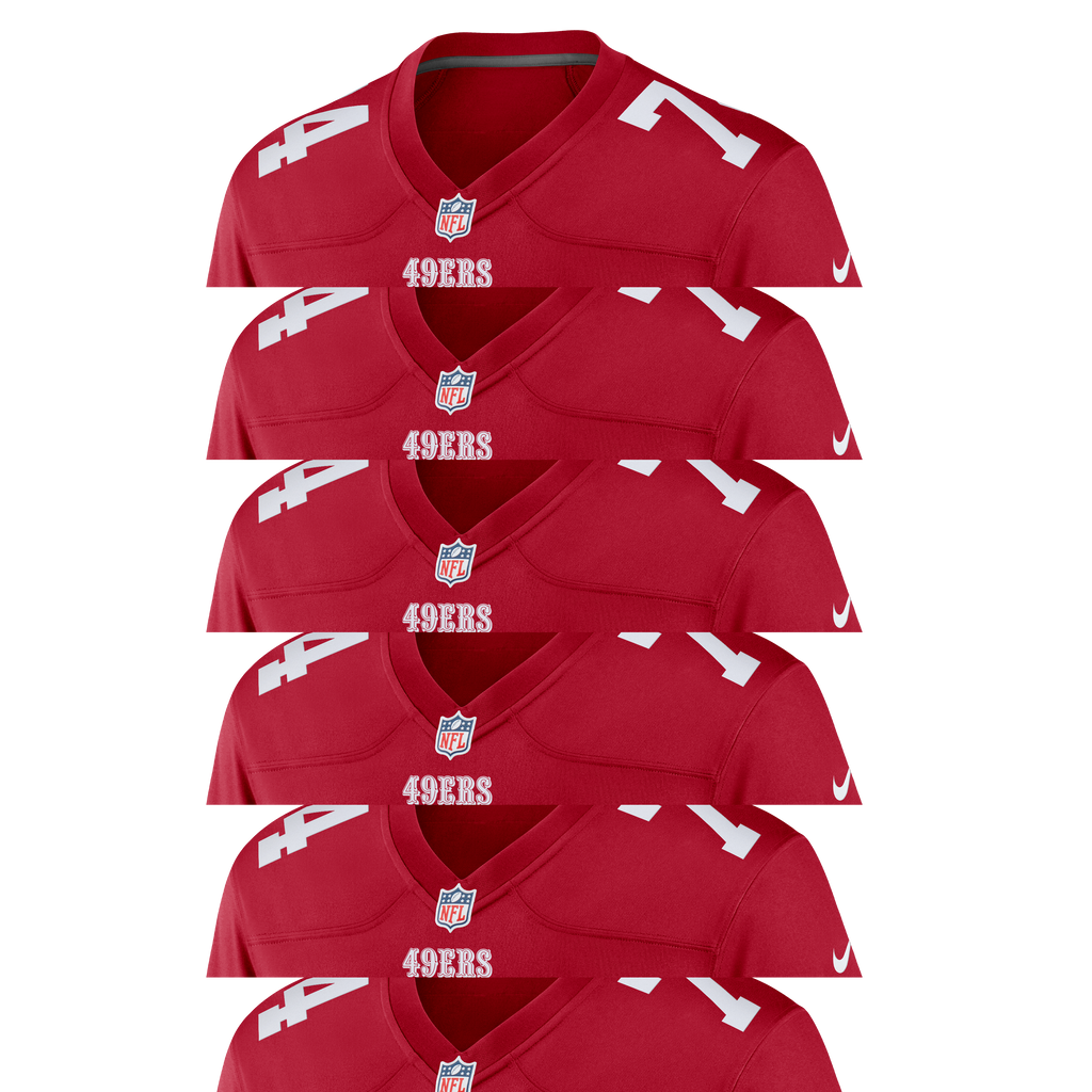 Men's San Francisco 49ers Brett Toth Nike  Scarlet Team Game Jersey
