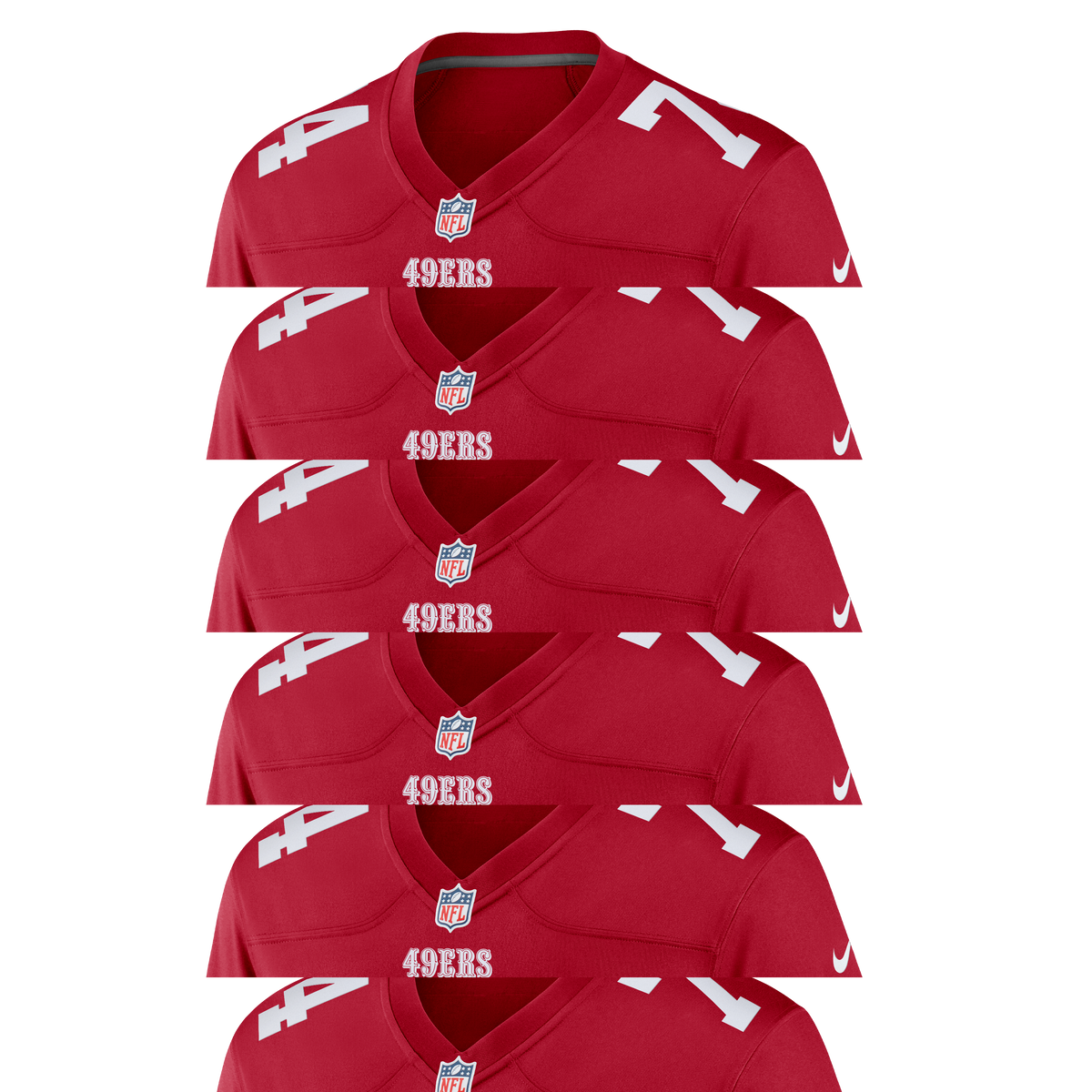 Men's San Francisco 49ers Brett Toth Nike  Scarlet Team Game Jersey