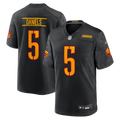 Men's Washington Commanders Jayden Daniels Nike Black Alternate Game Player Jersey