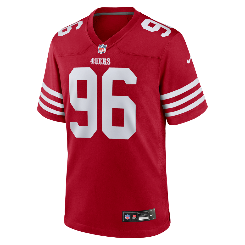 Men's San Francisco 49ers Jordan Jefferson Nike  Scarlet Team Game Jersey