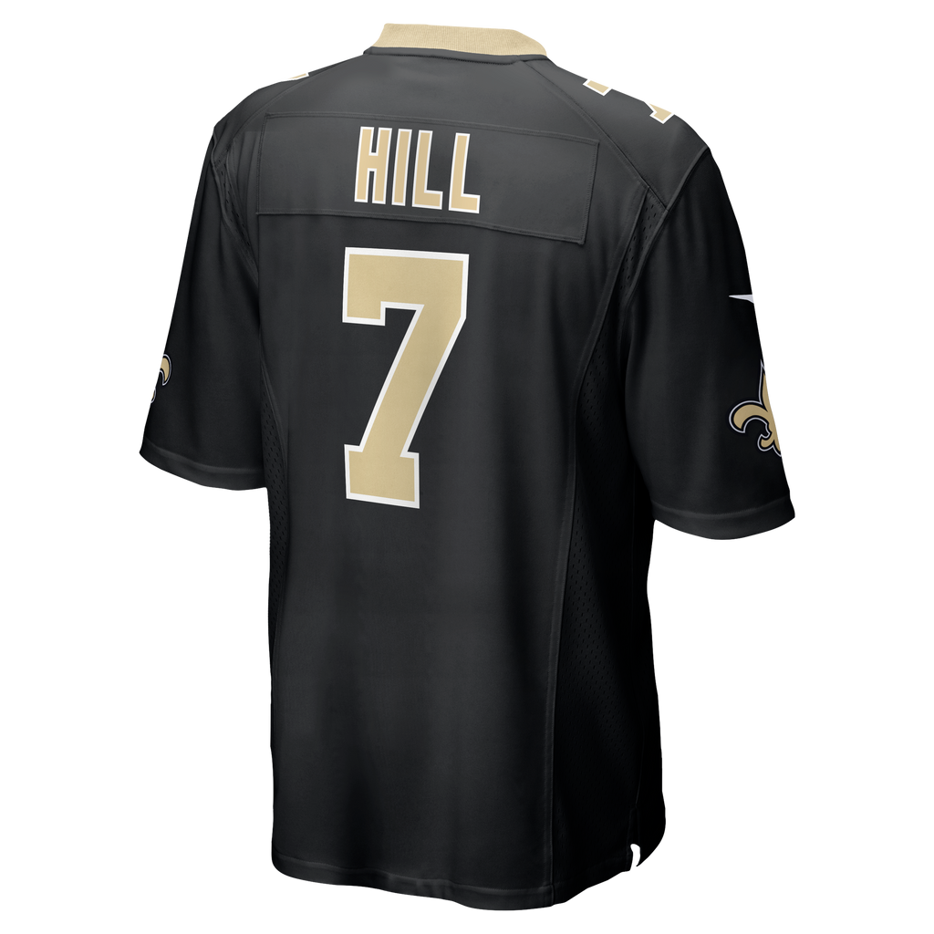 Men's New Orleans Saints Taysom Hill Nike Black Game Jersey