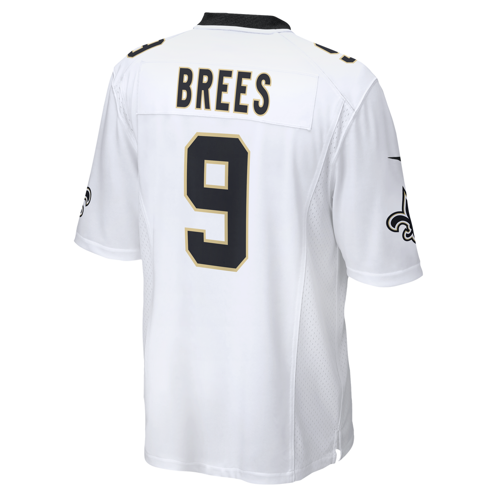 Men's New Orleans Saints Drew Brees Nike  White Game Jersey