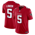 Men's Atlanta Falcons Drake London Nike Red Team Vapor F.U.S.E. Stitched Limited Jersey