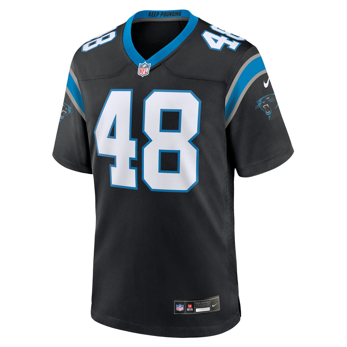 Men's Carolina Panthers Thomas Incoom Nike  Black Team Game Jersey