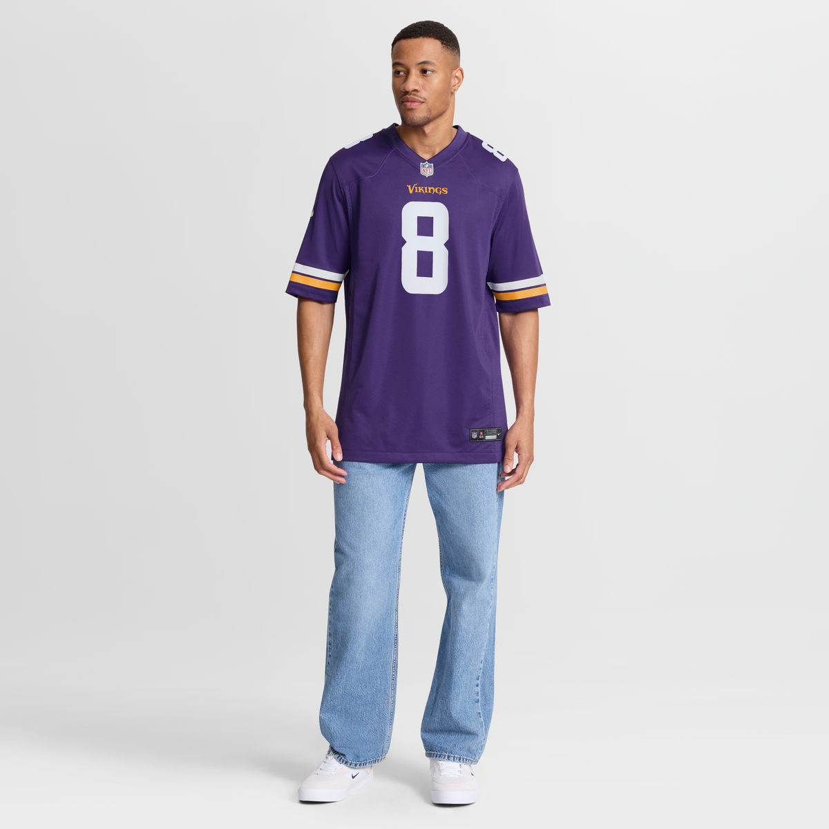 Men's Minnesota Vikings Jeff Okudah Nike  Purple Team Game Jersey