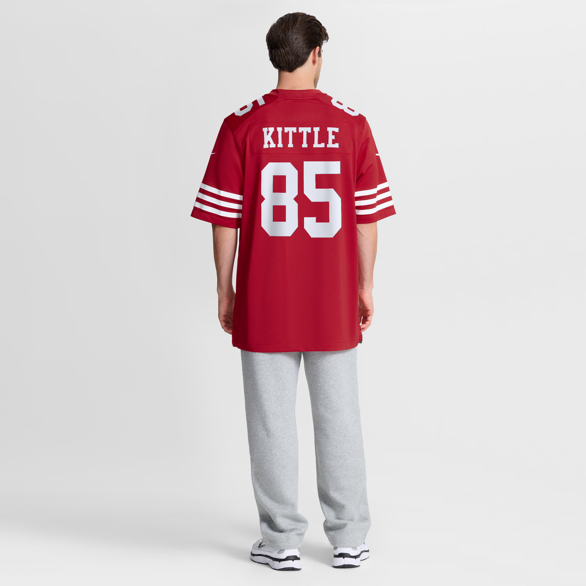 Men's San Francisco 49ers George Kittle Nike Scarlet Team Game Jersey