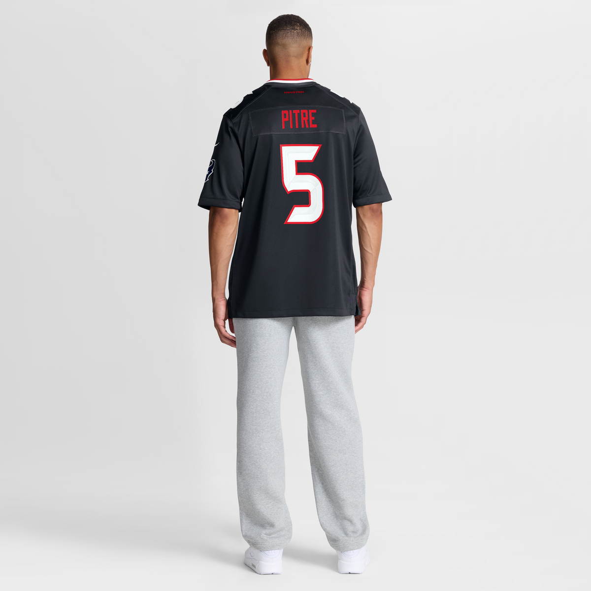 Men's Houston Texans Jalen Pitre Nike Red Alternate Game Jersey