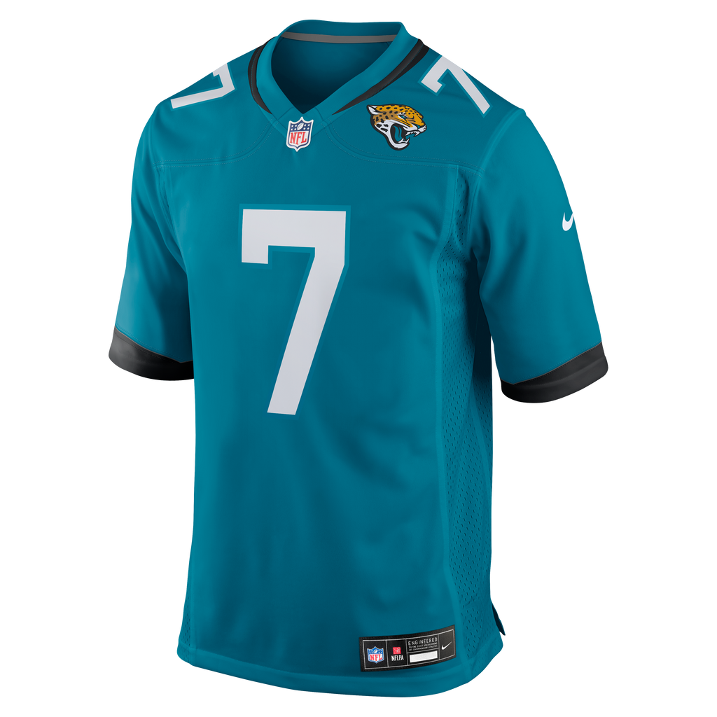 Men's Jacksonville Jaguars Byron Leftwich Nike Black Retired Player Alternate Game Jersey