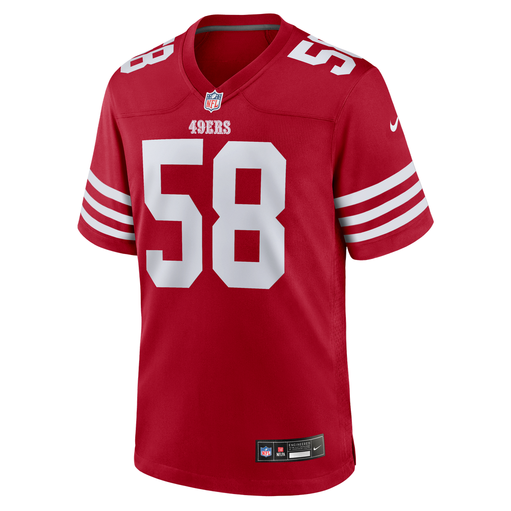Men's San Francisco 49ers Jarrett Patterson Nike Scarlet Team Game Jersey