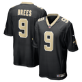 Men's New Orleans Saints Drew Brees Nike  Black Team Game Jersey